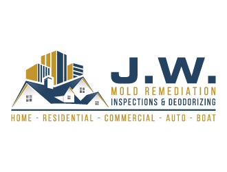 J.W. Mold Remediation, Inspections & Deodorizing logo design by akilis13