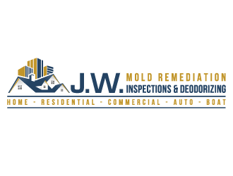 J.W. Mold Remediation, Inspections & Deodorizing logo design by akilis13