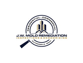 J.W. Mold Remediation, Inspections & Deodorizing logo design by alby