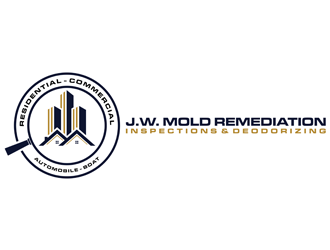 J.W. Mold Remediation, Inspections & Deodorizing logo design by alby