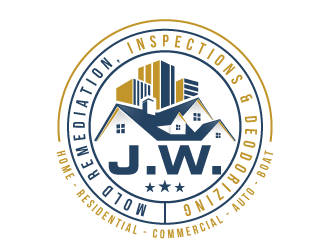 J.W. Mold Remediation, Inspections & Deodorizing logo design by akilis13