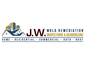 J.W. Mold Remediation, Inspections & Deodorizing logo design by akilis13