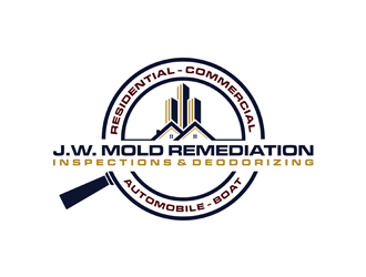 J.W. Mold Remediation, Inspections & Deodorizing logo design by alby