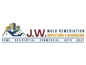 J.W. Mold Remediation, Inspections & Deodorizing logo design by akilis13