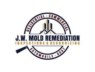 J.W. Mold Remediation, Inspections & Deodorizing logo design by alby