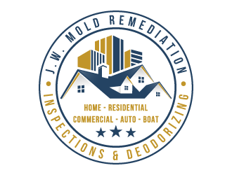 J.W. Mold Remediation, Inspections & Deodorizing logo design by akilis13