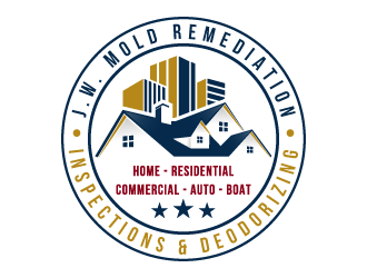 J.W. Mold Remediation, Inspections & Deodorizing logo design by akilis13