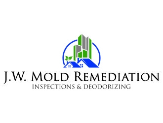 J.W. Mold Remediation, Inspections & Deodorizing logo design by jetzu