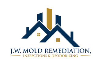 J.W. Mold Remediation, Inspections & Deodorizing logo design by EkoBooM