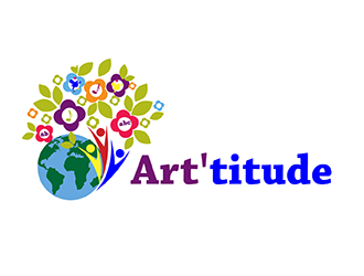 Art'titude logo design by geomateo
