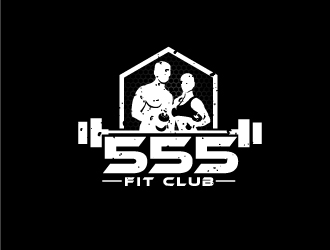 555 FIT CLUB logo design by fantastic4