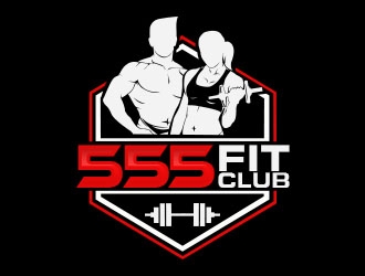 555 FIT CLUB logo design by Benok