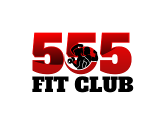 555 FIT CLUB logo design by Republik
