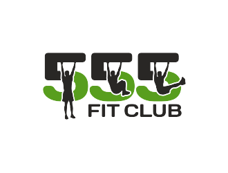 555 FIT CLUB logo design by dhe27