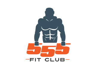 555 FIT CLUB logo design by mppal