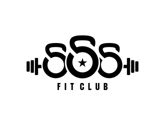 555 FIT CLUB logo design by cikiyunn