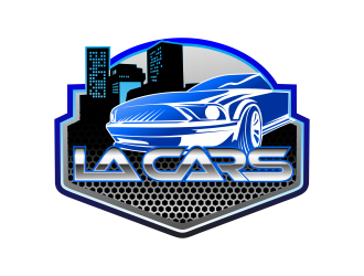 LA Cars logo design by bosbejo