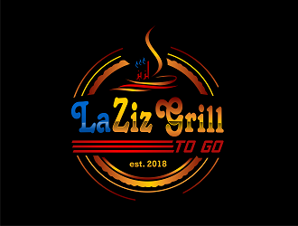 Laziz Grill To Go logo design by Republik