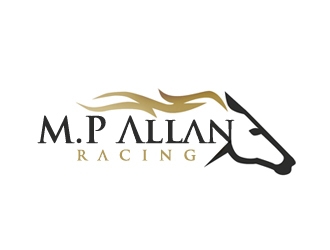 M.P Allan Racing logo design by nikkl
