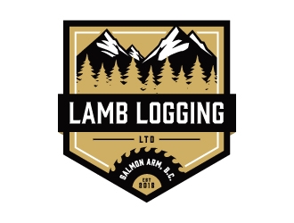 Lamb Logging Ltd. logo design by Kewin