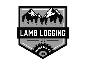 Lamb Logging Ltd. logo design by Kewin