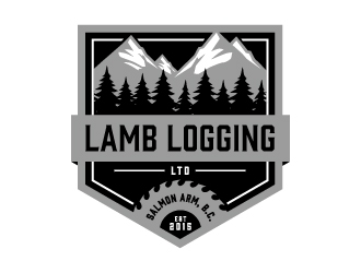 Lamb Logging Ltd. logo design by Kewin