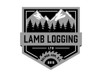 Lamb Logging Ltd. logo design by Kewin