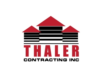 Thaler Contracting inc.  logo design by zenith