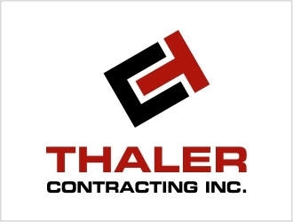 Thaler Contracting inc.  logo design by MREZ
