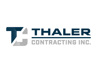 Thaler Contracting inc.  logo design by akilis13