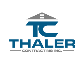 Thaler Contracting inc.  logo design by afra_art