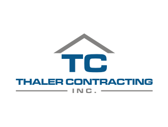 Thaler Contracting inc.  logo design by vostre