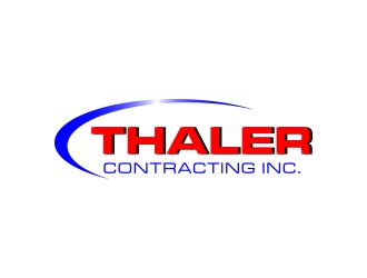 Thaler Contracting inc.  logo design by shernievz