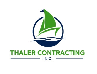 Thaler Contracting inc.  logo design by nehel