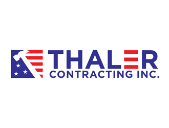 Thaler Contracting inc.  logo design by logolady