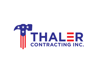Thaler Contracting inc.  logo design by logolady