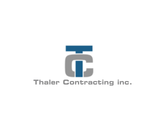 Thaler Contracting inc.  logo design by kanal