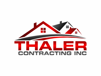 Thaler Contracting inc.  logo design by ubai popi