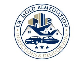 J.W. Mold Remediation, Inspections & Deodorizing logo design by akilis13