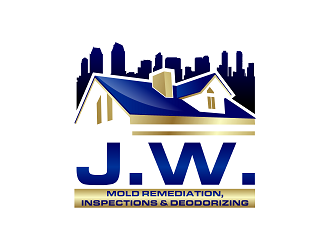 J.W. Mold Remediation, Inspections & Deodorizing logo design by Republik