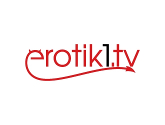 erotik1.tv logo design by Aelius