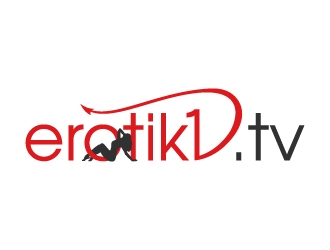 erotik1.tv logo design by Aelius