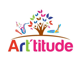 Art'titude logo design by daywalker