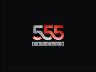 555 FIT CLUB logo design by cintya