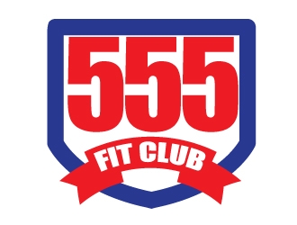 555 FIT CLUB logo design by shere