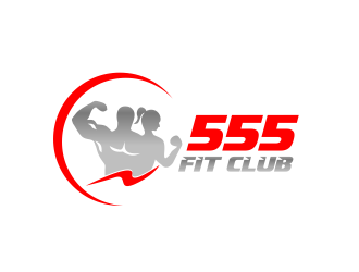 555 FIT CLUB logo design by serprimero