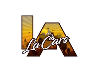 LA Cars logo design by DreamLogoDesign