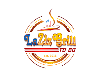 Laziz Grill To Go logo design by Republik