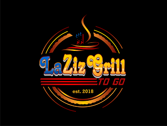 Laziz Grill To Go logo design by Republik