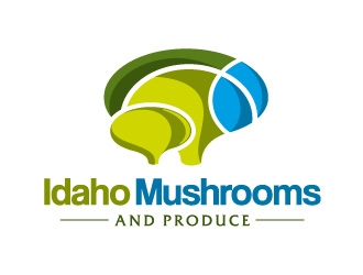 Idaho Mushrooms and Produce logo design by Boomstudioz